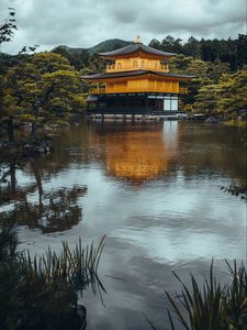 Preview wallpaper kinkaku-ji, golden pavilion temple, temple, japan