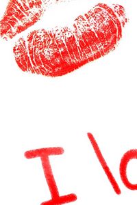 Preview wallpaper kiss, lips, lettering, love, recognition
