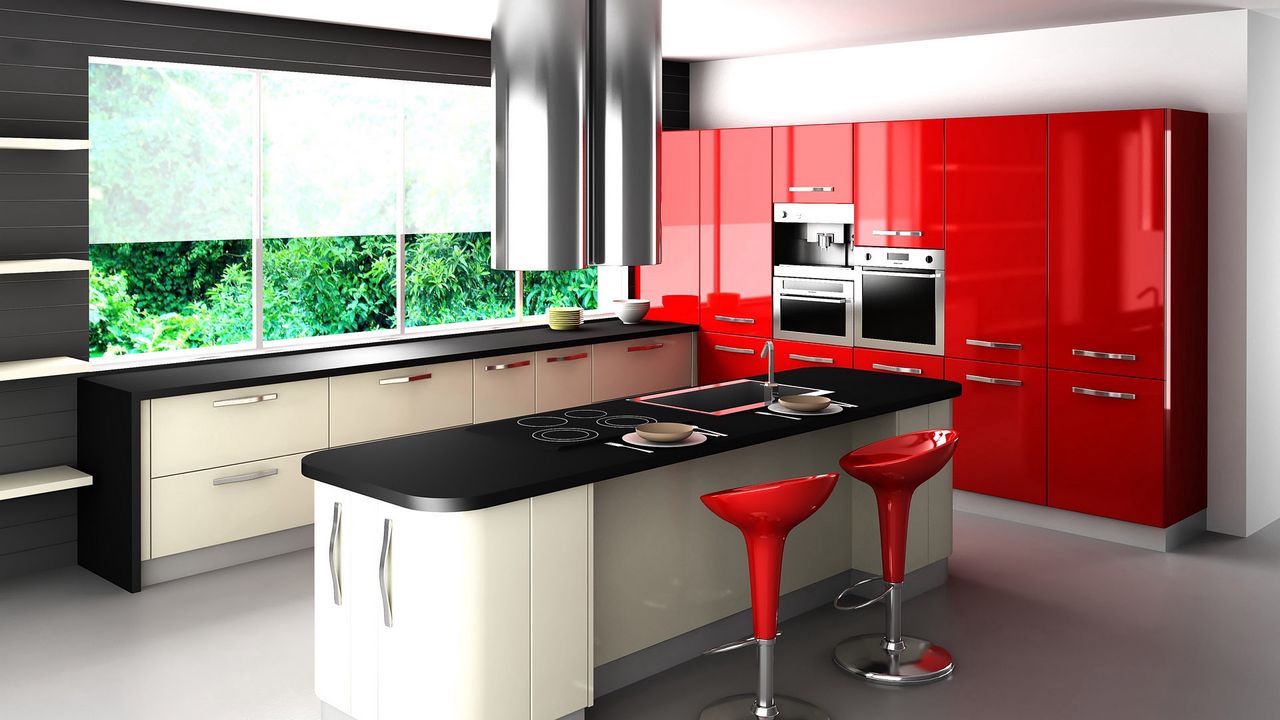 Download wallpaper 1280x720 kitchen design, interior, design hd, hdv, 720p  hd background