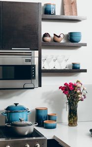 Preview wallpaper kitchen, furniture, dishes, interior, design