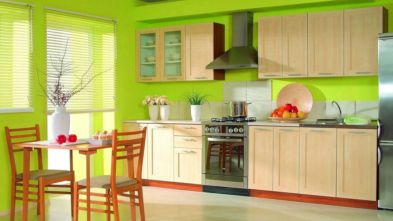 Wallpaper kitchen, furniture, style, comfort hd, picture, image