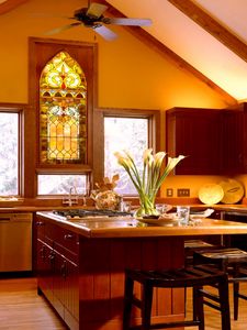 Preview wallpaper kitchen, style, wooden, furniture