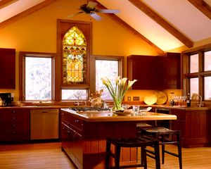 Preview wallpaper kitchen, style, wooden, furniture