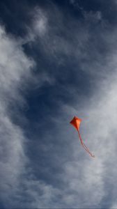 Preview wallpaper kite, flight, sky, clouds
