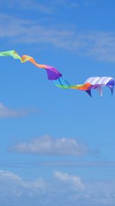 Preview wallpaper kite flying, sky, clouds