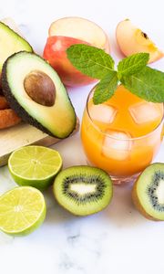 Preview wallpaper kiwi, avocado, fresh, drink