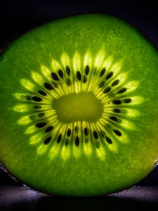 Preview wallpaper kiwi, fruit, macro, green