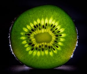Preview wallpaper kiwi, fruit, macro, green