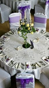 Preview wallpaper knives, white table, restaurant, chair, table, forks, tablecloth, plates, coffee
