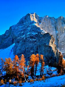 Preview wallpaper kranjska gora, slovenia, mountains, sky, mountain landscape, snow