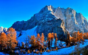 Preview wallpaper kranjska gora, slovenia, mountains, sky, mountain landscape, snow