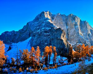 Preview wallpaper kranjska gora, slovenia, mountains, sky, mountain landscape, snow