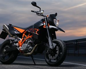 Preview wallpaper ktm 950 supermoto r, ktm 950 sm, motorcycle