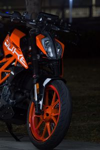 Preview wallpaper ktm, motorcycle, bike, orange, moto