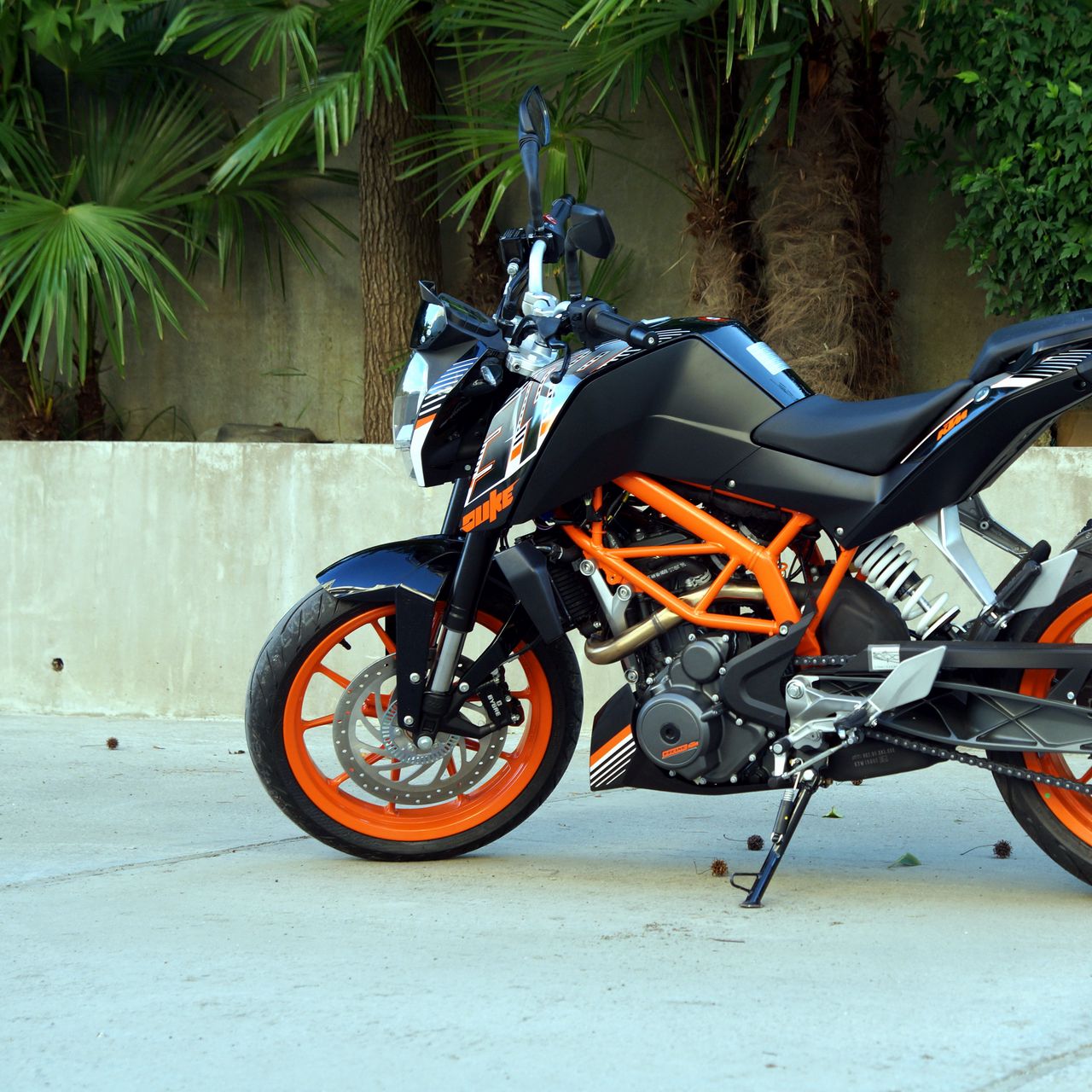 1280x1280 Wallpaper ktm, motorcycle, bike, black, orange, moto