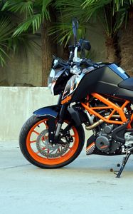 Preview wallpaper ktm, motorcycle, bike, black, orange, moto