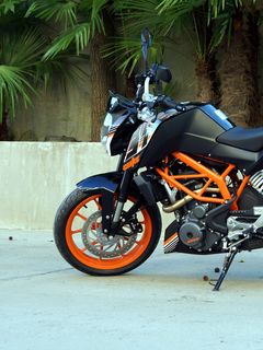 240x320 Wallpaper ktm, motorcycle, bike, black, orange, moto