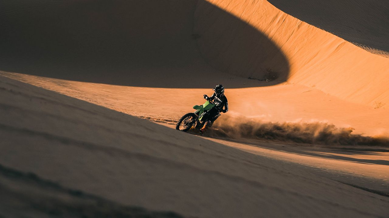 Wallpaper ktm, motorcycle, motorcyclist, rally, desert, sand