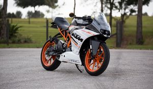 Preview wallpaper ktm, motorcycle, side view