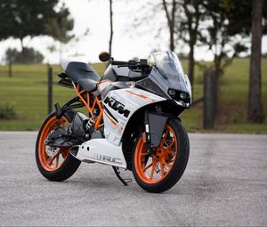 Preview wallpaper ktm, motorcycle, side view