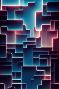 Preview wallpaper labyrinth, glow, abstraction, bright, light
