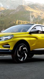 Preview wallpaper lada, 2016, xcode, concept, yellow