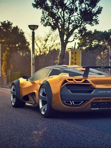 Preview wallpaper lada, raven, 2015, concept, rear view, sports car