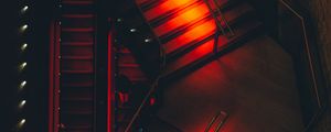 Preview wallpaper ladder, lights, red, design