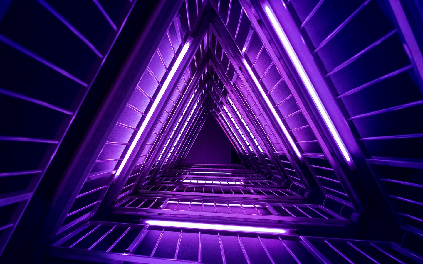 1440x900 Wallpaper ladder, purple, light