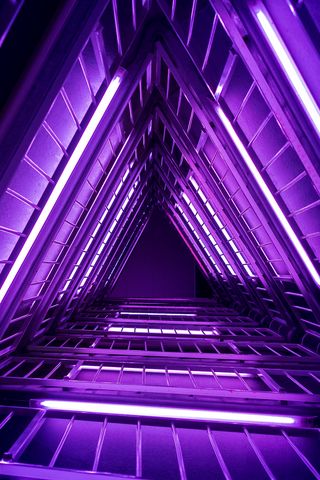 320x480 Wallpaper ladder, purple, light