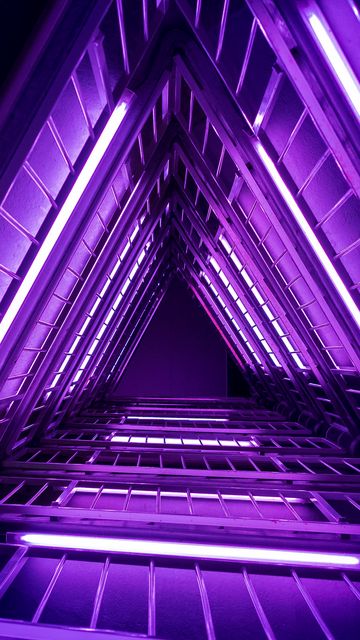360x640 Wallpaper ladder, purple, light