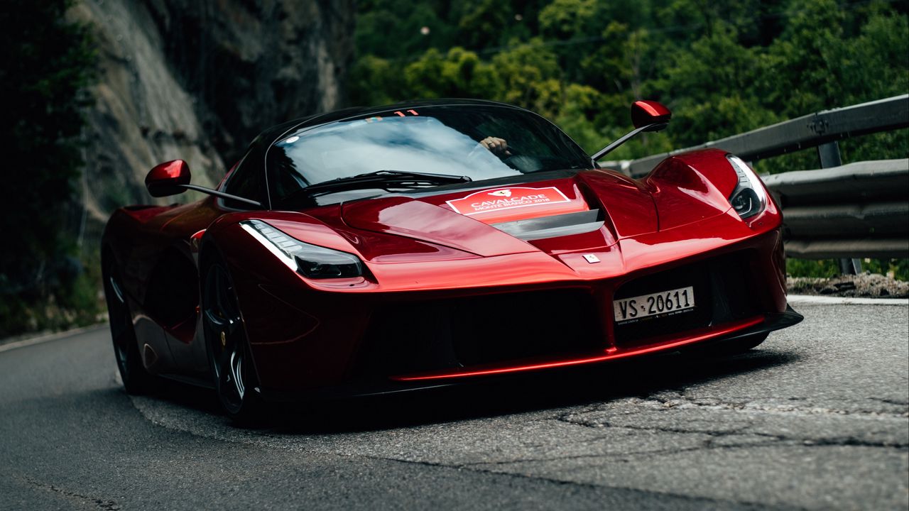 Wallpaper laferrari, ferrari f70, sports car, movement