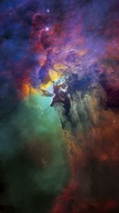 Preview wallpaper lagoon nebula, nebula, stars, dark, space