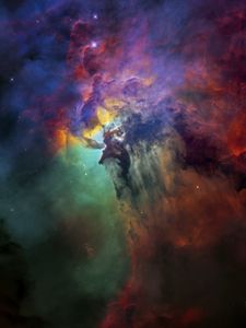 Preview wallpaper lagoon nebula, nebula, stars, dark, space