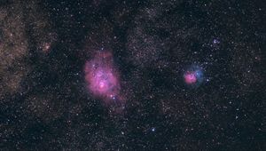 Preview wallpaper lagoon nebula, nebula, stars, space