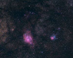 Preview wallpaper lagoon nebula, nebula, stars, space