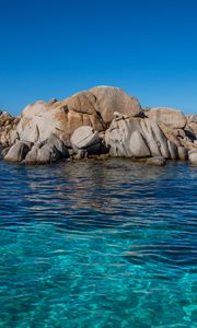 Preview wallpaper lagoon, sea, rocks, water, coast, nature