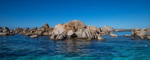 Preview wallpaper lagoon, sea, rocks, water, coast, nature