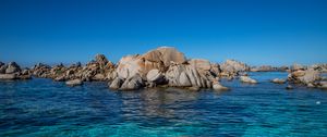 Preview wallpaper lagoon, sea, rocks, water, coast, nature