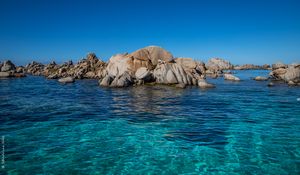 Preview wallpaper lagoon, sea, rocks, water, coast, nature