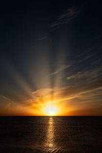 Preview wallpaper lake, dawn, horizon, sunrise