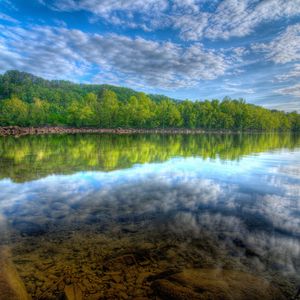 Preview wallpaper lake, forest, landscape