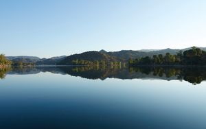 Preview wallpaper lake, forest, reflection, sky, nature