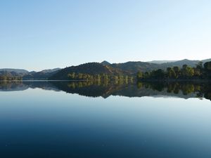 Preview wallpaper lake, forest, reflection, sky, nature
