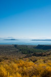 Preview wallpaper lake, grass, horizon, distance