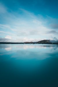 Preview wallpaper lake, hills, iceland, blue, sky, reflection