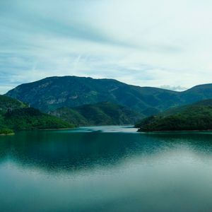 Preview wallpaper lake, hills, landscape, nature