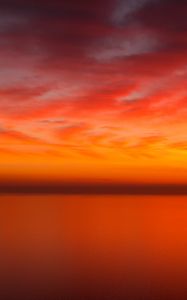 Preview wallpaper lake, horizon, sky, evening