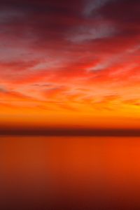 Preview wallpaper lake, horizon, sky, evening