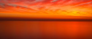 Preview wallpaper lake, horizon, sky, evening